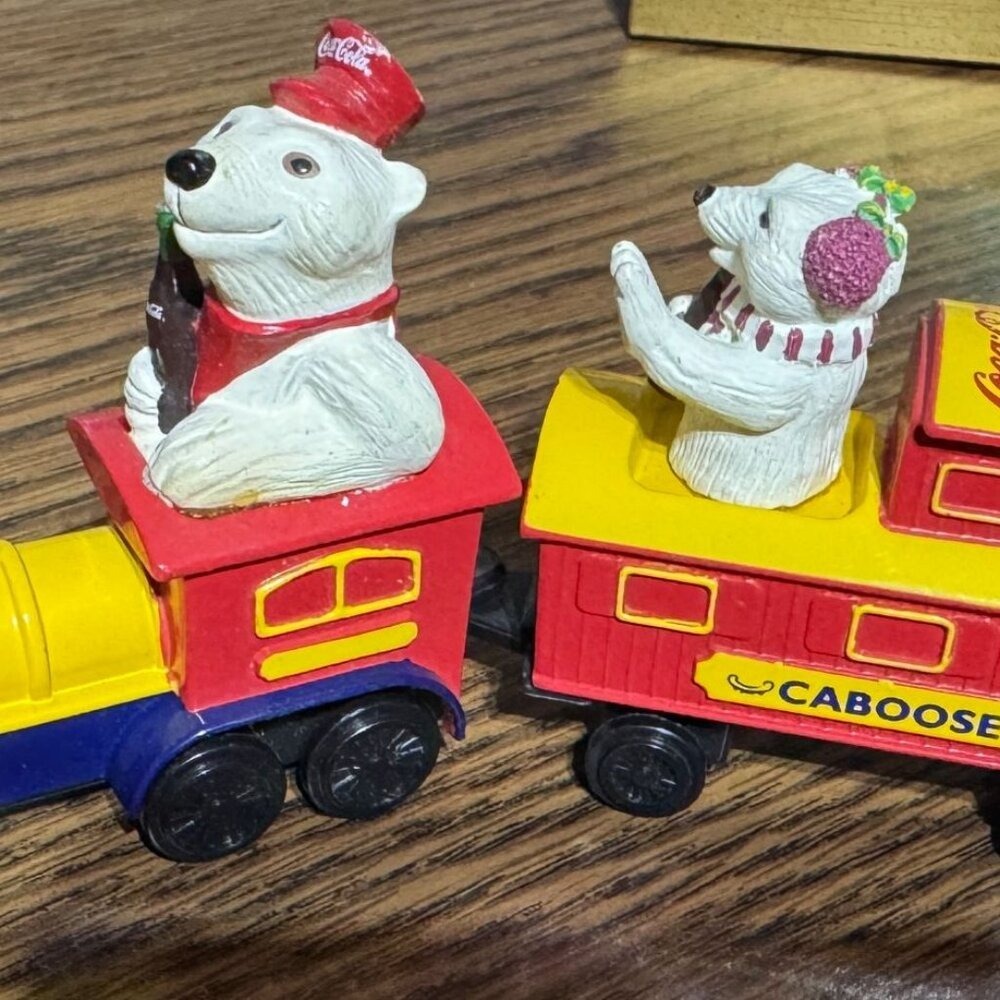 Vintage ERTL Train Set Coke a Cola Polar Express Die Cast Christmas